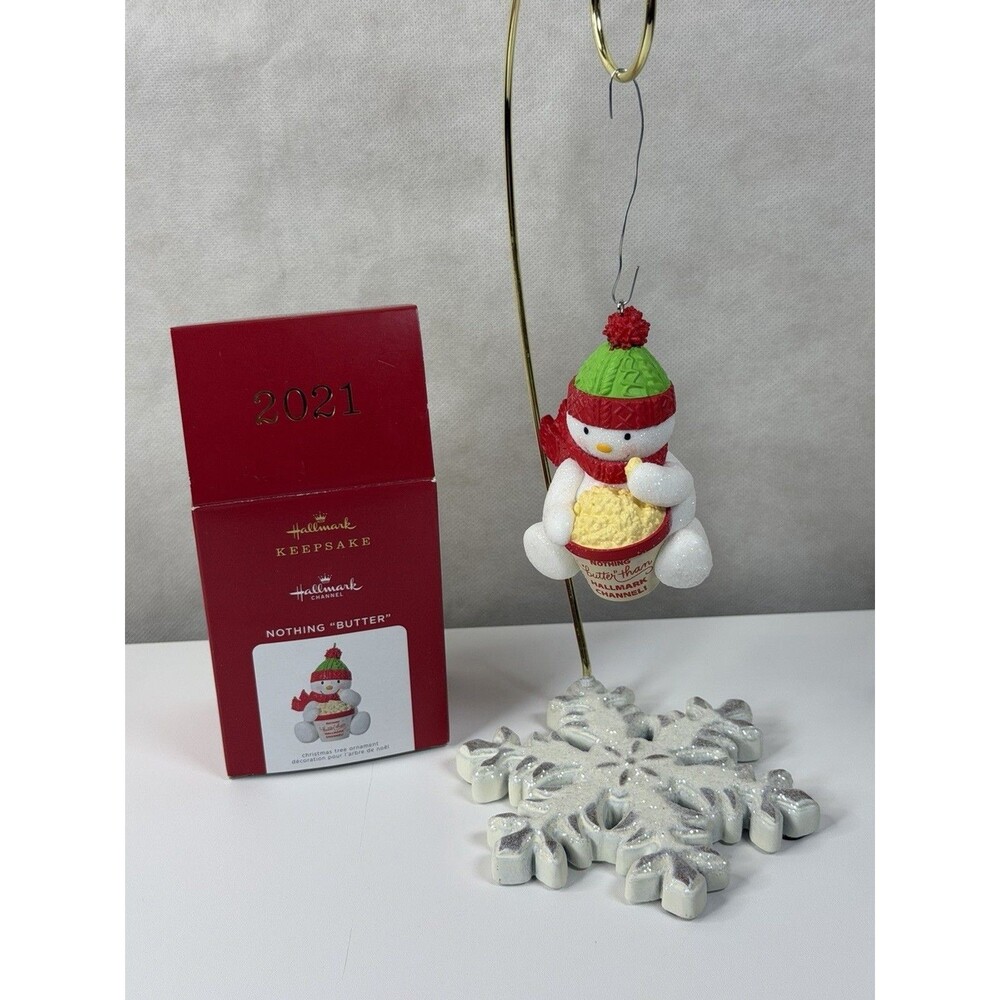 Hallmark Keepsake Ornament 2021 Nothing Butter Than Hallmark Channel Snowman NIB